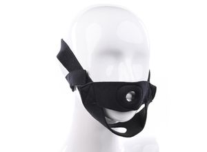 0646709696146 - - Gesichts-Strap-On-Maske - Schwarz