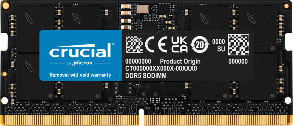 0649528929938 - CT16G56C46S5 DDR5-5600           16GB SODIMM CL46 (16Gbit) CT16G56C46S5 0649528929938