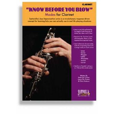 0649571004200 - Know before you blow - modes for clarinet