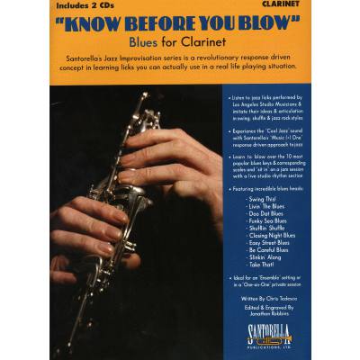 0649571004309 - Know before you blow - blues for clarinet