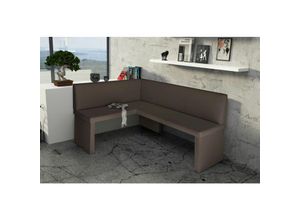 0651650161391 - Eckbank Bank Küchenbank 168 x 128 cm -robin r -Kunstleder Braun 0651650161391 - Eckbank Bank Küchenbank 168 x 128 cm -robin r -Kunstleder Braun