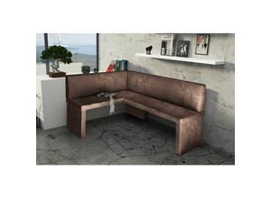 0651650161483 - Eckbank Bank Küchenbank 168 x 128 cm -robin r -Vintage Braun 0651650161483 - Eckbank Bank Küchenbank 168 x 128 cm -robin r -Vintage Braun