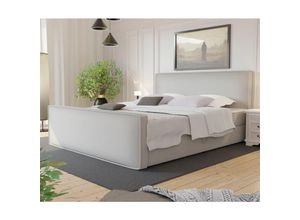 0653415610076 - Fun Moebel - Boxspringbett Schlafzimmerbett celes 120x200cm Stoff Brooklyn Pearl