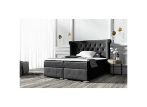 0653415611097 - Fun Moebel - Boxspringbett Schlafzimmerbett bugra 180x200cm in div Farbvarianten