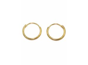 0653415817864 - Paar Creolen FIRETTI Schmuck Geschenk Gold 585 Gold Ohrringe Gr Gelbgold 585 gelb (gelbgoldfarben) Damen Creolen Made in Germany