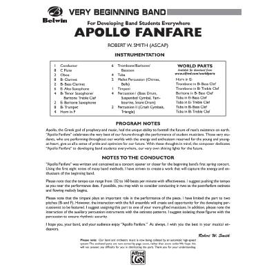 0654979038399 - Apollo Fanfare