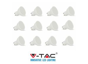 0655100016842 - V-tac - 12 GU10-Glühbirnen 5 w Strahler natural cold light vtac