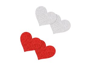 0657447107832 - Pretty Pasties - Glitter Hearts 2 Paar