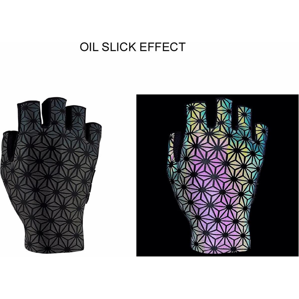 0660902389155 - SupaG SHORT Handschuhe aus 100% Polyester Oil Slick Design Größe M - SUPACAZ