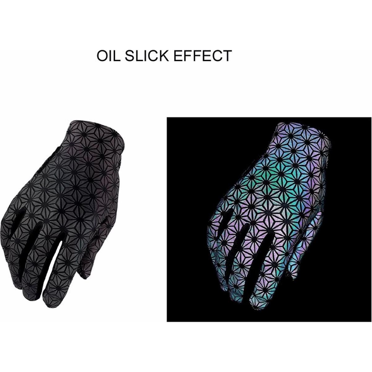 0660902389841 - SUPACAZ SupaG Long Handschuhe aus 100% Poly Design Oil Slick Größe L