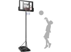 0661706101011 - Costway Höhenverstellbarer Basketballkorb Basketballständer 965 x 645-305 cm schwarz