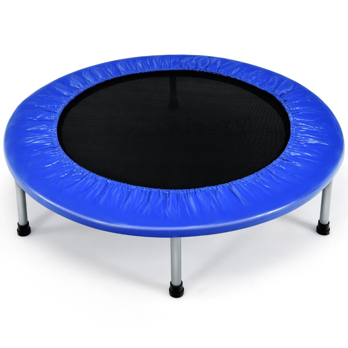 0661706101219 - 97 cm Trampolin Mini Fold Trampolin faltbar Fitness Trampolin Blau