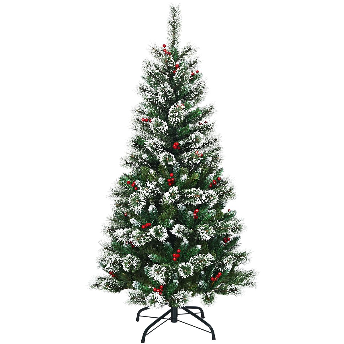 0661706104364 - Künstlicher Weihnachtsbaum mit künstlichem Schnee - 150 cm - PVC - Grün