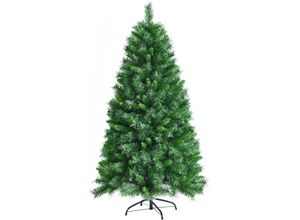 0661706104487 - 150cm Künstlicher Weihnachtsbaum Tannenbaum mit Metallstaender Weihnachten Kunstbaum Klappsystem Christbaum ideal für Zuhause Büro Geschaefte