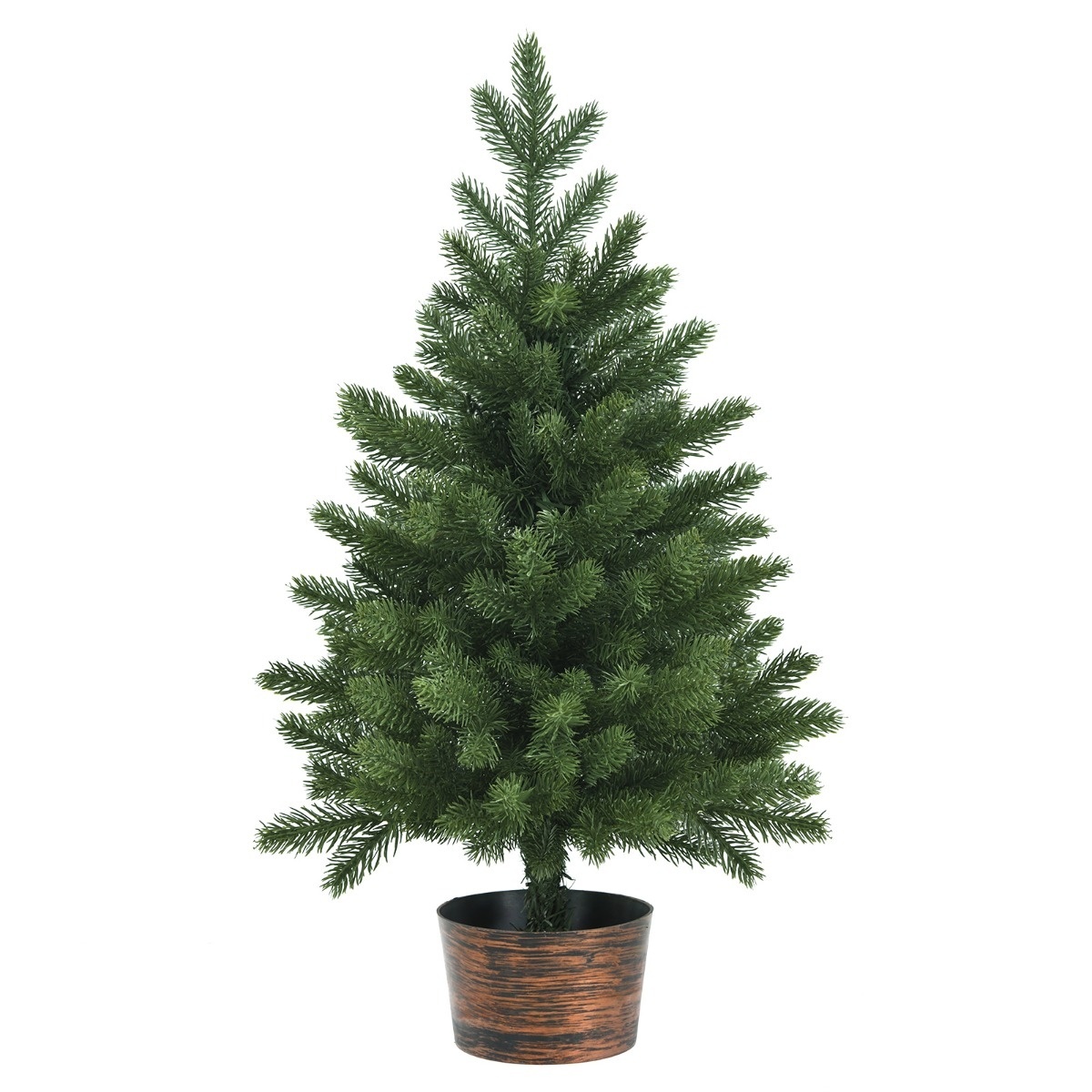 0661706104500 - Costway 60 cm hoher künstlicher Tischbaum Unbeleuchteter künstlicher Weihnachtsbaum Grün