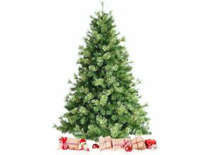 0661706116572 - Goplus - 180 cm Künstlicher Weihnachtsbaum Christbaum mit Metallstaender Breiter Tannenbaum PVC-Nadeln Schneller Aufbau Wiederverwendbar für