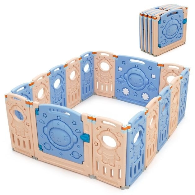 0661706151931 - Faltbare Baby Ground Box Indoor Beide Outdoor Kinder Aktivität Spielplatz mit einstellbarer Form Sicherheit Spielzaun für Kleinkinder Kleinkinder