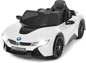 0661706152808 - 12V BMW Kinderauto mit 24G-Fernbedienung 3 Gang Elektroauto 3-5km h mit MP3 Hupe Musik und LED Scheinwerfer Kinderfahrzeug 2 Türen zum