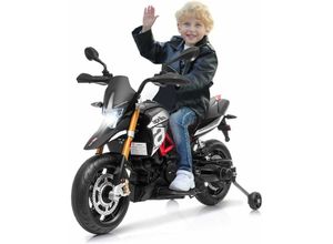 0661706157254 - Kinder Motorrad mit Stützraedern Elektro-Motorrad mit LED-Lichter und Musik Kindermotorrad bis 25kg belastbar geeignet für Kinder ab 3 Jahre