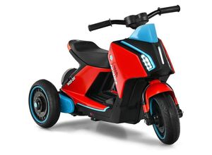 0661706159722 - Scooter Électrique 6V pour Enfants 3+ Ans avec 3 Roues Effet Sonore et Lumineux Style Futur 805 x 41 x 515 cm Rouge