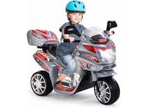 0661706165129 - Goplus - 6V Elektro Kindermotorrad mit 3 Raedern Elektromotorrad inkl Licht & Pedal & Aufbewahrungskiste & Musik Elektro-Dreirad für Kinder von 3