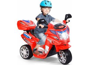 0661706165136 - Goplus - 6V Elektro Kindermotorrad mit 3 Raedern Elektromotorrad inkl Licht & Pedal & Aufbewahrungskiste & Musik Elektro-Dreirad für Kinder von 3