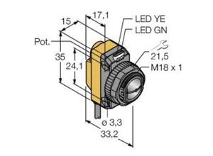 0662488616397 - Lichttaster QS18VN6CV15 3061639 1 St