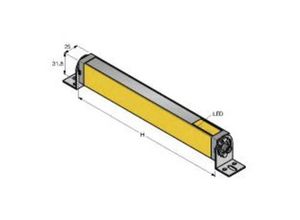 0662488735241 - Schutzfeldhöhe 150 mm TURCK LS2E30-150Q8 LS2E30-150Q8 Persone nschutz Lichtvorhang