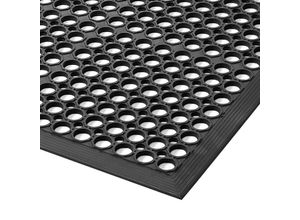 0662641739147 - Arbeitsplatzmatte für mittlere Beanspruchung für trockene oder nasse Bereiche Stärke 127 mm allgemeiner Bereich LxB 2970x910 mm schwarz