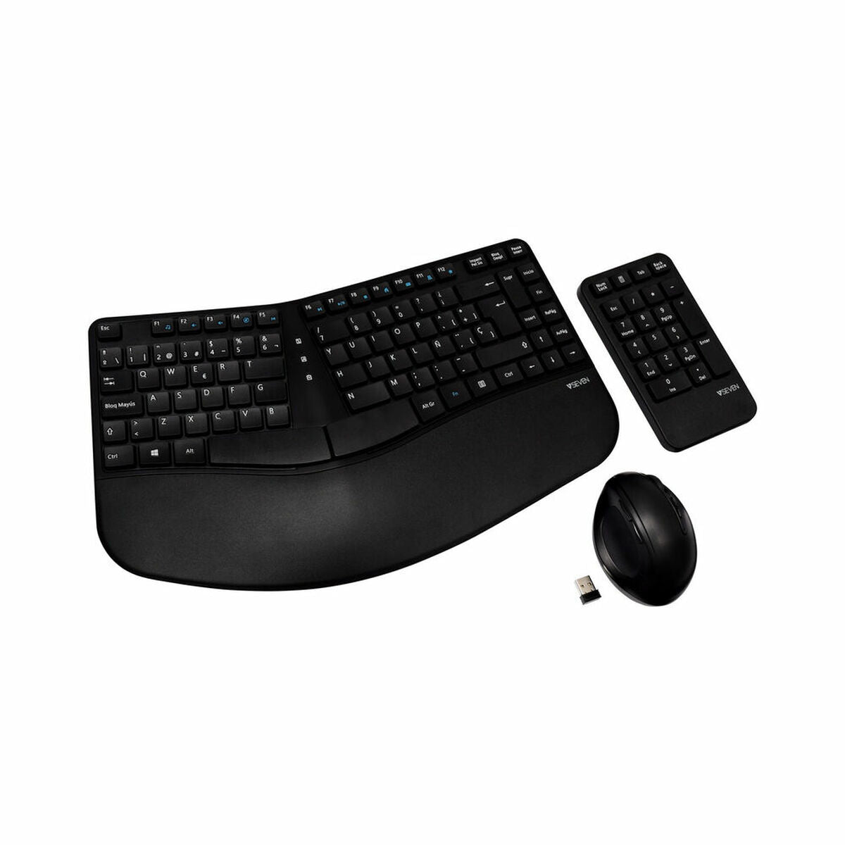 0662919103748 - CKW400ES - keyboard mouse and numeric pad set - Spanish - black - Tastatur Maus und numerische Satz - Spanisch - Schwarz