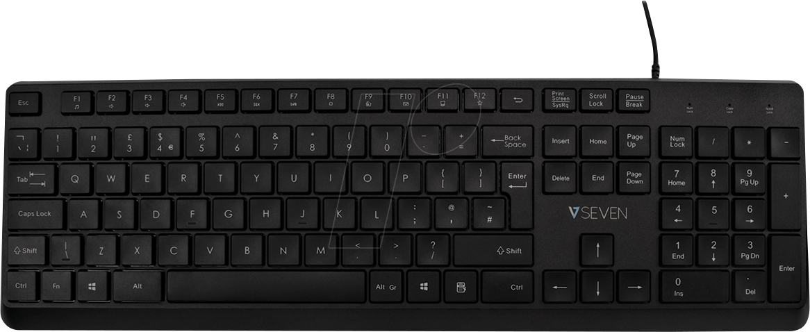 0662919117264 - KU350UK - Tastatur USB schwarz UK-Layout