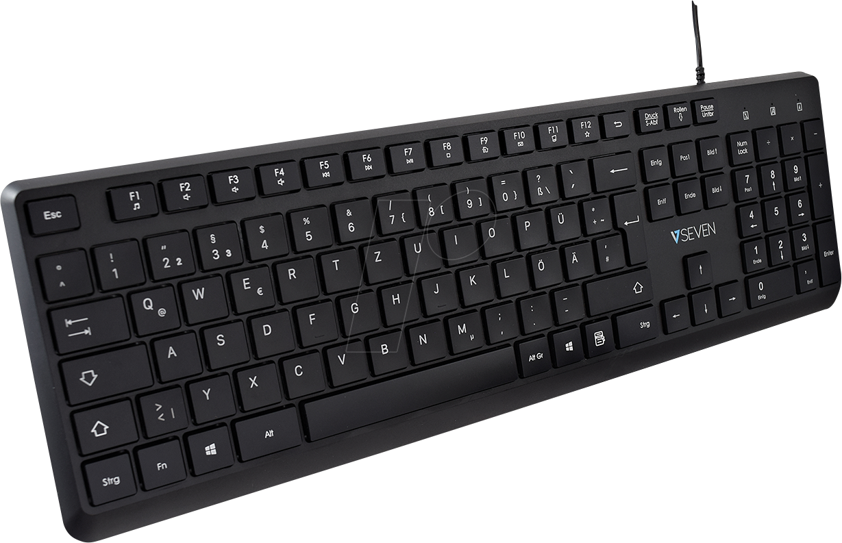 0662919117271 - KU350DE - Tastatur USB schwarz DE