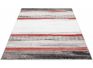 0663140475925 - Teppich CARPET CITY Moda 1142 Teppiche Gr B L 190 cm x 280 cm 11 mm 1 St rot Esszimmerteppiche