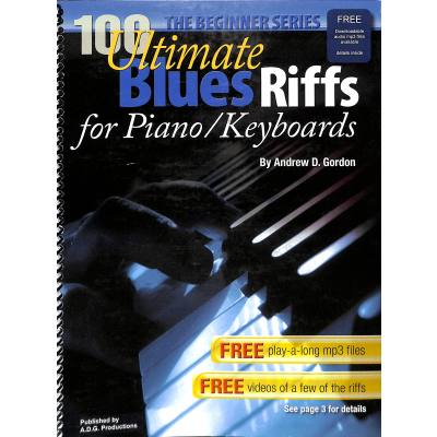 0663389113329 - 100 ultimate Blues riffs for piano   keyboards