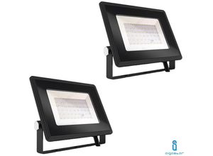 0664213398929 - Aigostar - LED-Strahler smd 50W slim outdoor IP65 4000k natürliches licht 2 stücke