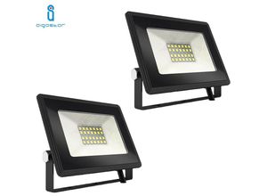 0664213399063 - Aigostar - led-strahler smd 20W slim aussen IP65 kaltes licht 2 stück