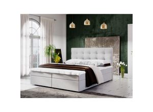0664242538013 - Fun Moebel - Boxspringbett Schlafzimmerbett kerlon 160x200cm Beige inklBettkasten