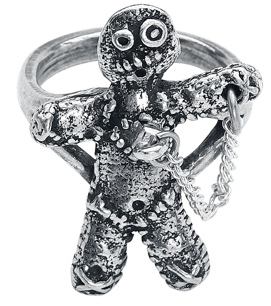 0664427050576 - Voodoo Doll Ring silberfarben