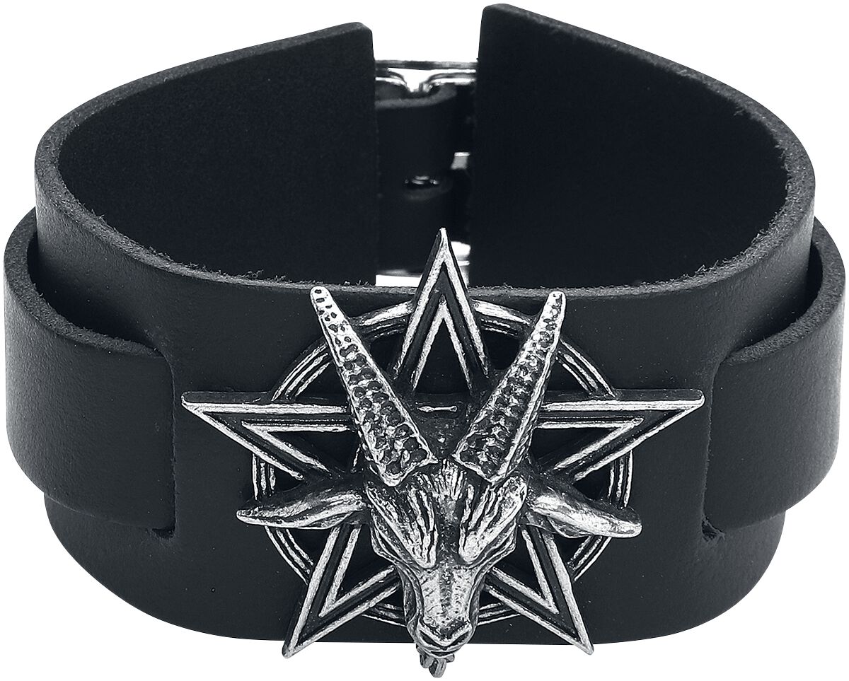 0664427050965 - Baphoment Lederarmband schwarz