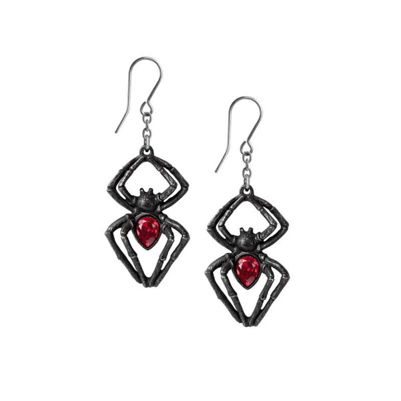 0664427054352 - Black Widow Earrings Ohrhänger silberfarben