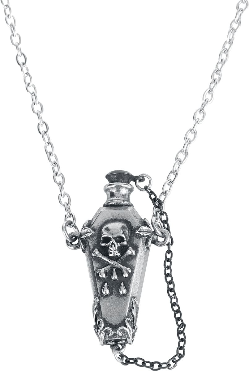 0664427054567 - Poisoned Coffin Pendant Halskette schwarz silberfarben