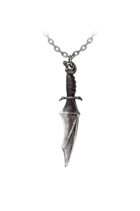 0664427054673 - Vampyre Knife Pendant Halskette silberfarben