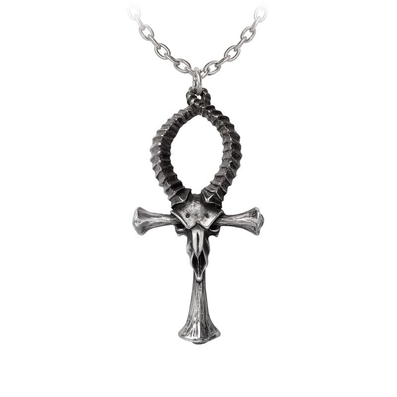 0664427055540 - Ankh of Ammon Halskette schwarz silberfarben