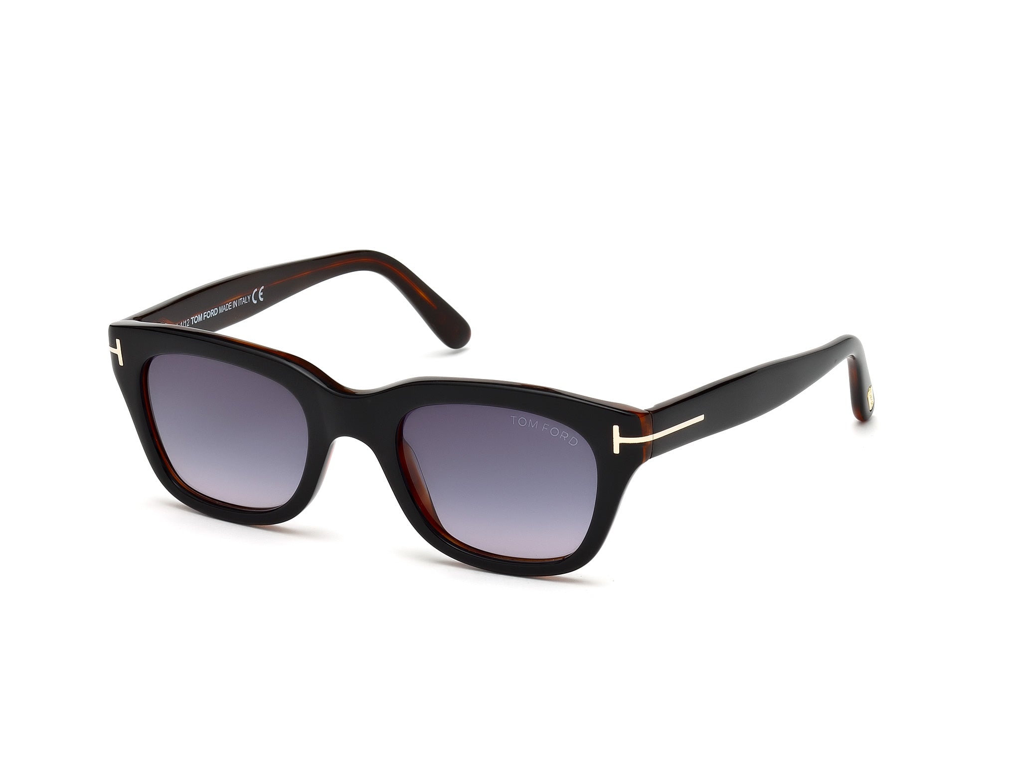 0664689520060 - TOM FORD Mann FT0237 Snowdon 05b Gläser SONNENBRILLEN Acetat Schwarz   Havanna Rauch Hocken Normal Schattiert