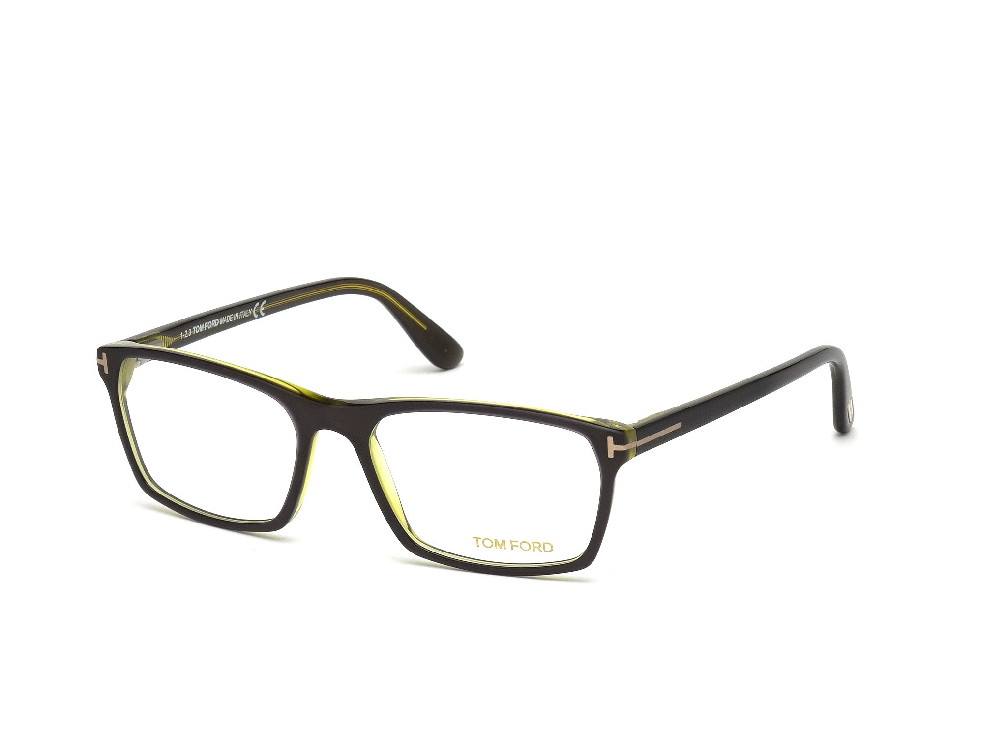 0664689617173 - TOM FORD Herren FT5295 98 Rahmen von BRILLEN Acetat Grün  Geometrisch Normal