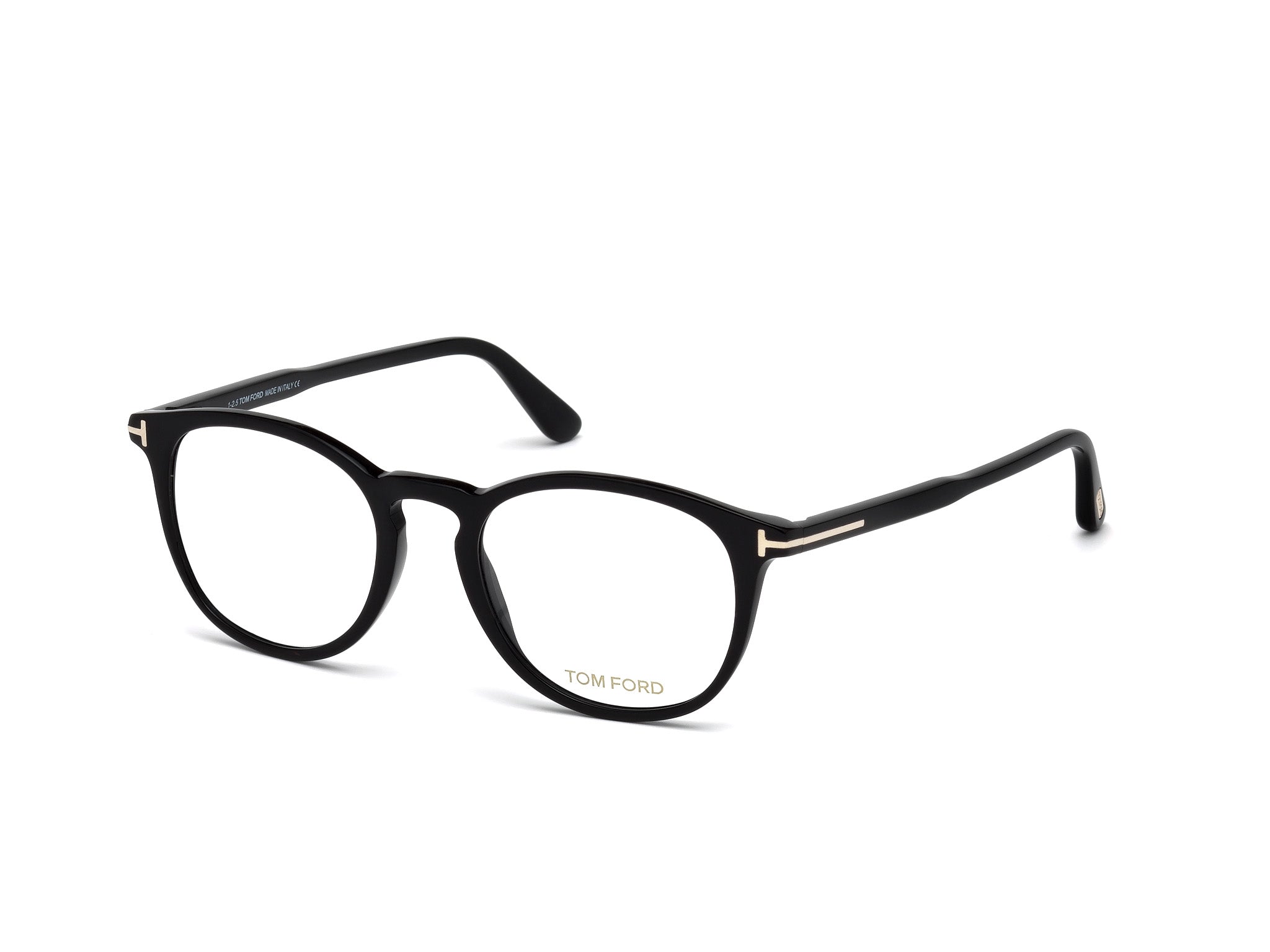 0664689800032 - TOM FORD Unisex FT5401 001 Rahmen von BRILLEN Acetat Schwarz  Kreisel Normal