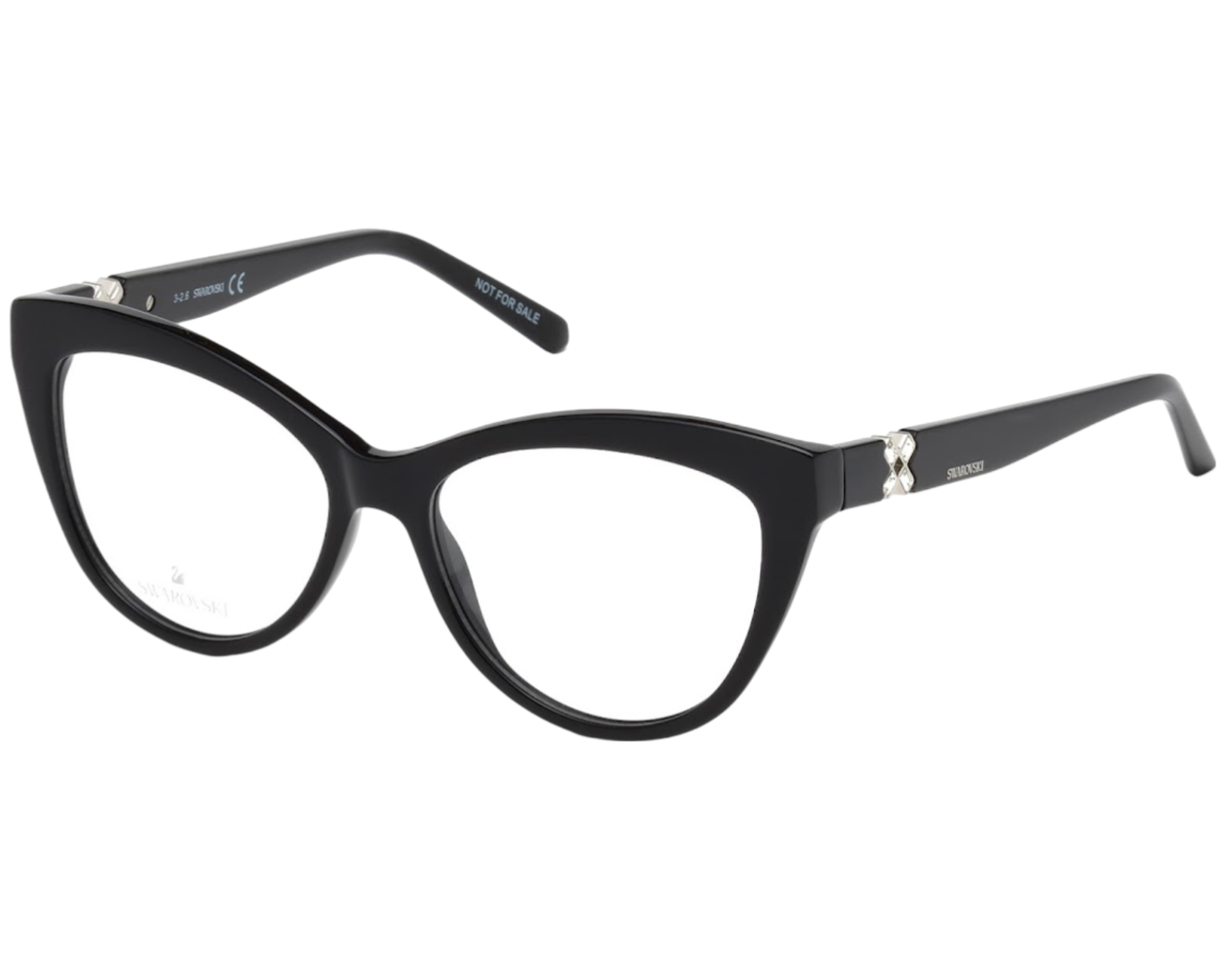 0664689856862 - Damen SK5226 001 Rahmen von BRILLEN Steckdose Acetat Schwarz  Cat Eye