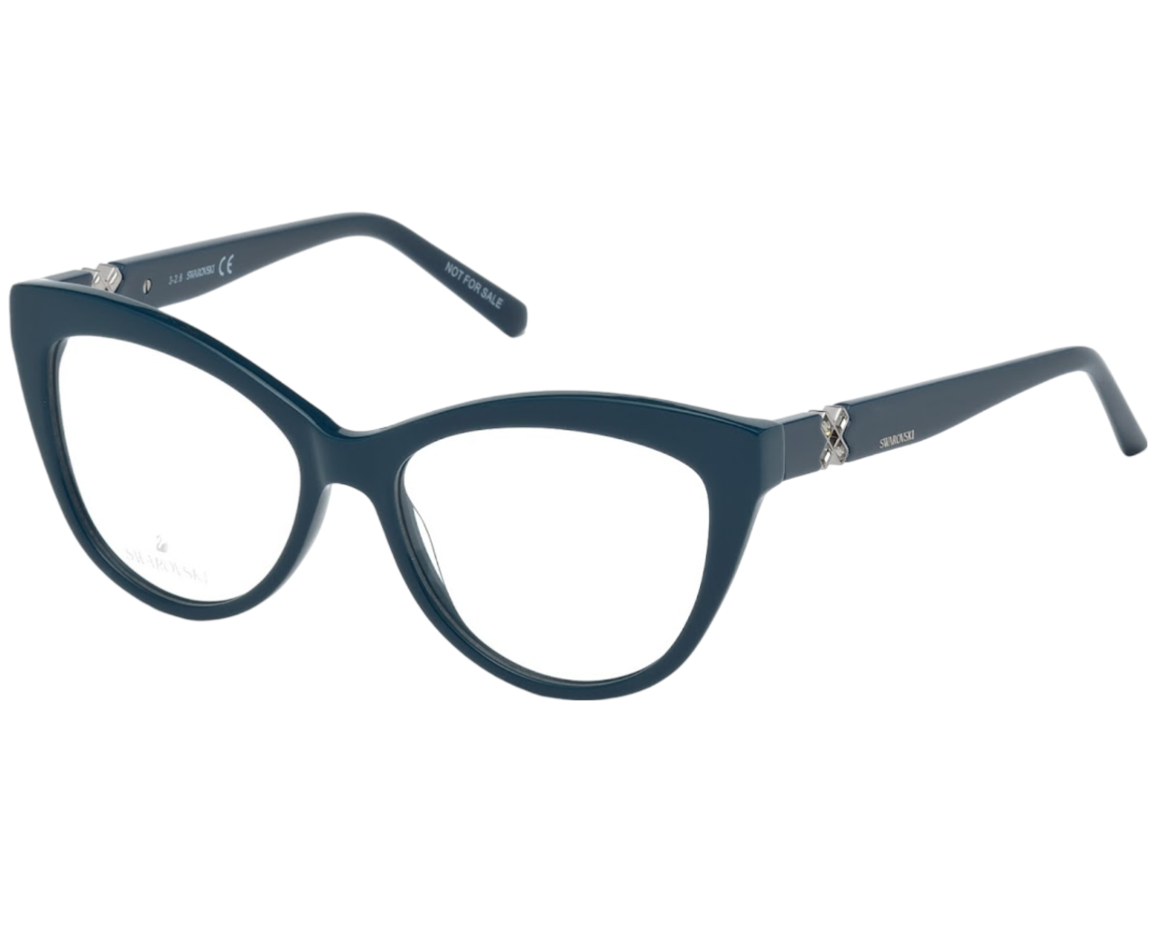 0664689856893 - Damen SK5226 098 Rahmen von BRILLEN Steckdose Acetat Blau  Cat Eye