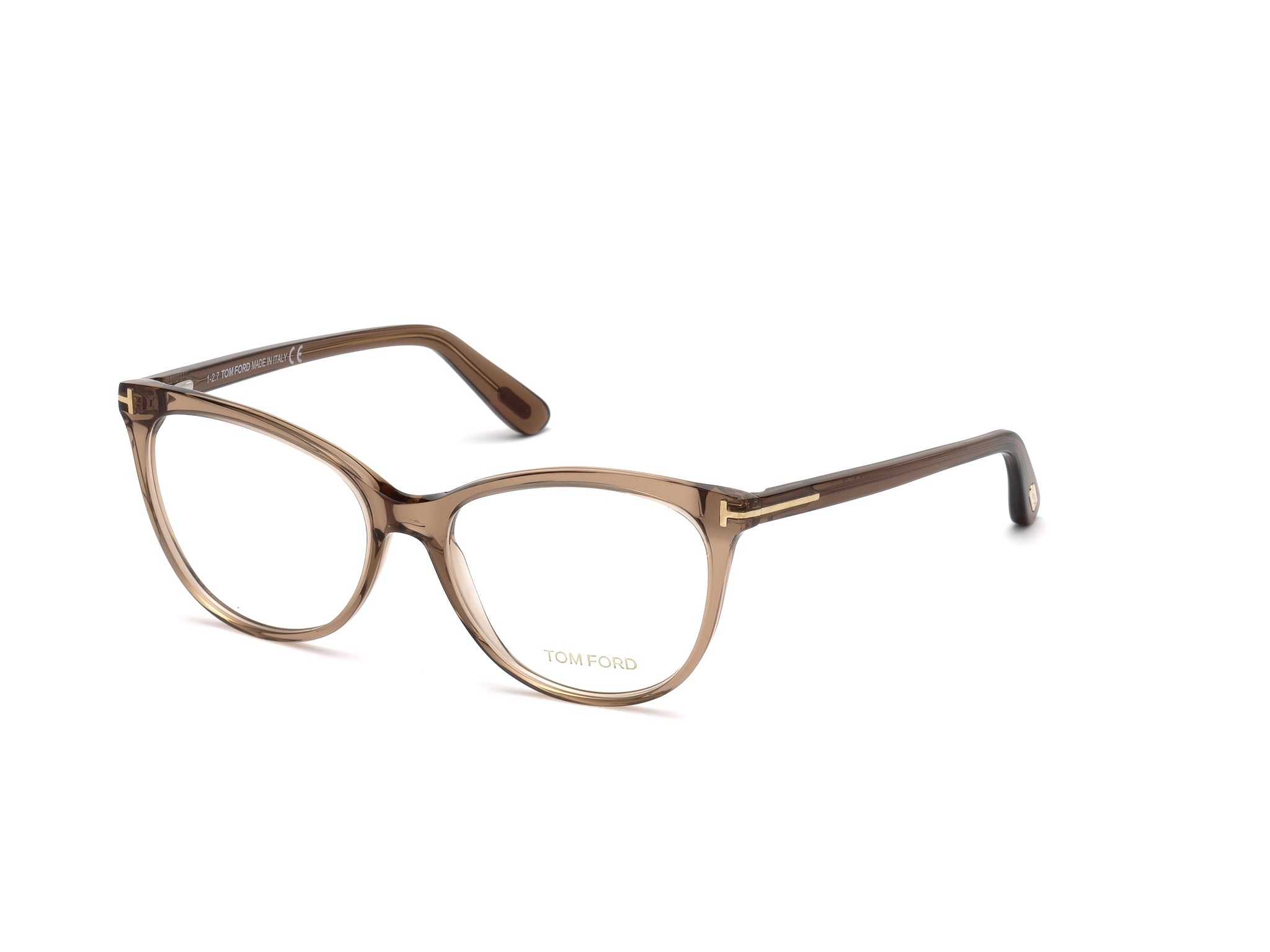 0664689942626 - TOM FORD Frau Ft5513 045 Rahmen von BRILLEN Acetat Hellbraun  Katzenauge Normal