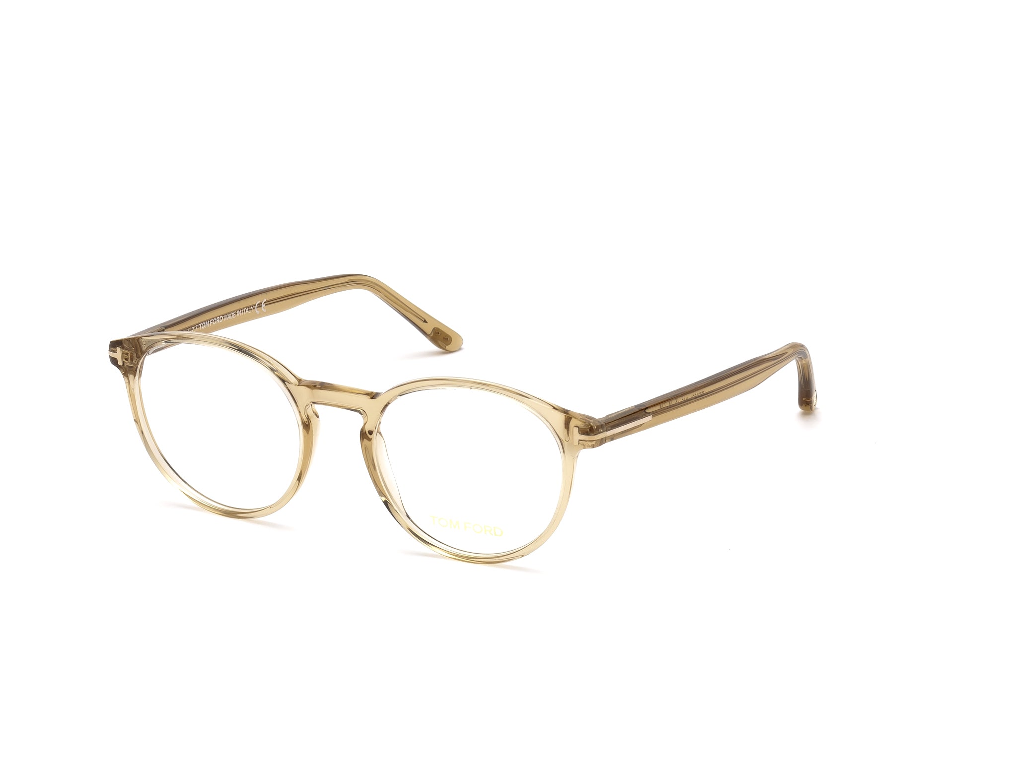 0664689942947 - TOM FORD Unisex Ft5524 045 Rahmen von BRILLEN Acetat Hellbraun  Kreisel Normal